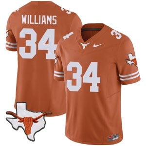 Ricky Williams Texas Longhorns Football Orange Vapor F.U.S.E Limited Jersey - All Stitched