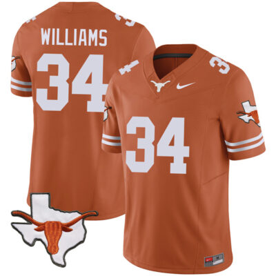 Ricky Williams Texas Longhorns Football Orange Vapor F.U.S.E Limited Jersey - All Stitched