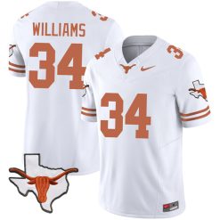 Ricky Williams Texas Longhorns Football White Vapor F.U.S.E Limited Jersey - All Stitched