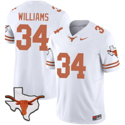 Ricky Williams Texas Longhorns Football White Vapor F.U.S.E Limited Jersey - All Stitched
