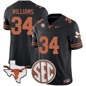 Ricky Williams Texas Longhorns Football Black Vapor F.U.S.E Limited Jersey - All Stitched