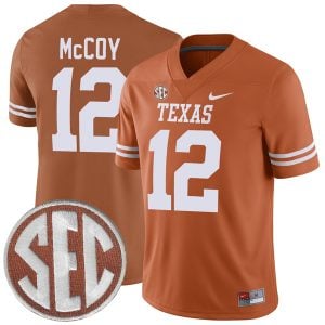 Colt McCoy Texas Longhorns Football Orange Home Game Jersey - All Stitched