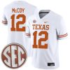 Colt McCoy Texas Longhorns Football White Away Game Jersey - All Stitched