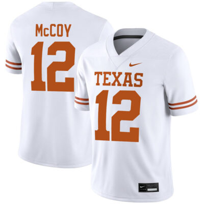 Colt McCoy Texas Longhorns Football White Away Game Jersey - All Stitched