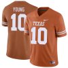 Vince Young Texas Longhorns Football Orange Home Game Jersey - All Stitched