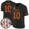 Vince Young Texas Longhorns Football Black Alternate Game Jersey - All Stitched
