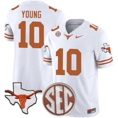 Vince Young Texas Longhorns Football White Vapor F.U.S.E Limited Jersey - All Stitched