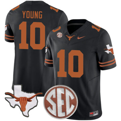 Vince Young Texas Longhorns Football Black Vapor F.U.S.E Limited Jersey - All Stitched