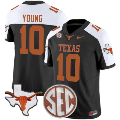 Vince Young Texas Longhorns Football Alternate Black Vapor F.U.S.E Limited Jersey - All Stitched