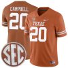 Earl Campbell Texas Longhorns Football Orange Home Game Jersey - All Stitched