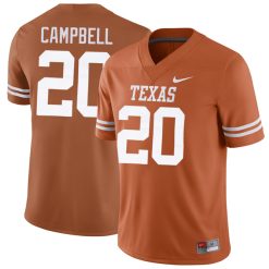 Earl Campbell Texas Longhorns Football Orange Home Game Jersey - All Stitched