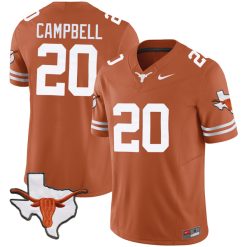 Earl Campbell Texas Longhorns Football Orange Vapor F.U.S.E Limited Jersey - All Stitched