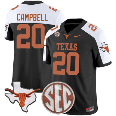 Earl Campbell Texas Longhorns Football Alternate Black Vapor F.U.S.E Limited Jersey - All Stitched