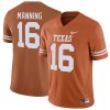 Arch Manning Texas Longhorns Football Orange Home Game Jersey - All Stitched