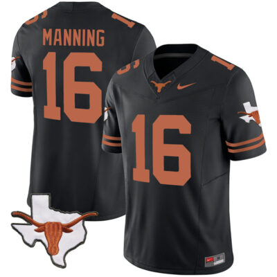 Arch Manning Texas Longhorns Football Black Vapor F.U.S.E Limited Jersey - All Stitched