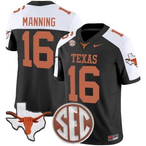 Arch Manning Texas Longhorns Football Alternate Black Vapor F.U.S.E Limited Jersey - All Stitched