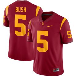 Reggie Bush USC Trojans Football Cardinal Home Game Jersey - All Stitched