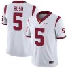 Reggie Bush USC Trojans Football White Away Game Jersey - All Stitched
