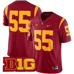 Carde Smith USC Trojans Football Cardinal Home Jersey - All Stitched