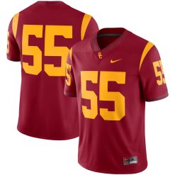 Carde Smith USC Trojans Football Cardinal Home Jersey - All Stitched