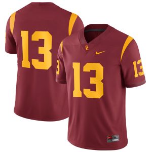 Caleb Williams USC Trojans Football Cardinal Home Jersey - All Stitched