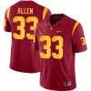 Marcus Allen USC Trojans Football Cardinal Home Game Jersey - All Stitched