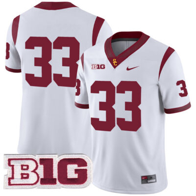 Marcus Allen USC Trojans Football White Away Jersey - All Stitched