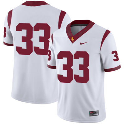 Marcus Allen USC Trojans Football White Away Jersey - All Stitched