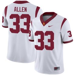 Marcus Allen USC Trojans Football White Away Game Jersey - All Stitched