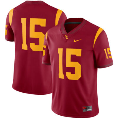 Drake London USC Trojans Football Cardinal Home Jersey - All Stitched