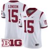 Drake London USC Trojans Football White Away Game Jersey - All Stitched