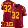 OJ Simpson USC Trojans Football Cardinal Home Game Jersey - All Stitched