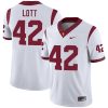 Ronnie Lott USC Trojans Football White Away Game Jersey - All Stitched