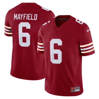 Baker Mayfield Oklahoma Sooners Football Crimson Alternate Jersey - All Stitched