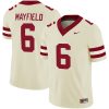 Baker Mayfield Oklahoma Sooners Football Cream Alternate Jersey - All Stitched