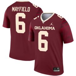 Baker Mayfield Oklahoma Sooners Football Crimson Legend Jersey - All Stitched