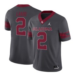 CeeDee Lamb Oklahoma Sooners Football Grey Alternate Jersey - All Stitched