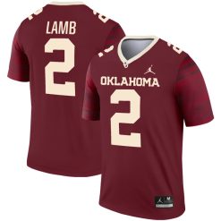 CeeDee Lamb Oklahoma Sooners Football Crimson Legend Jersey - All Stitched