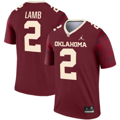 CeeDee Lamb Oklahoma Sooners Football Crimson Legend Jersey - All Stitched