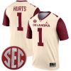 Jalen Hurts Oklahoma Sooners Football Cream Legend Jersey - All Stitched