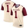 Jalen Hurts Oklahoma Sooners Football Cream Legend Jersey - All Stitched
