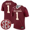 Jalen Hurts Oklahoma Sooners Football Crimson Legend Jersey - All Stitched