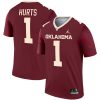 Jalen Hurts Oklahoma Sooners Football Crimson Legend Jersey - All Stitched