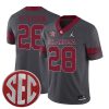 Adrian Peterson Oklahoma Sooners Football Grey Alternate Jersey - All Stitched