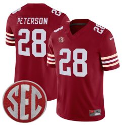 Adrian Peterson Oklahoma Sooners Football Crimson Alternate Jersey - All Stitched