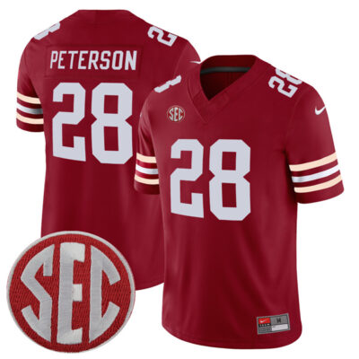 Adrian Peterson Oklahoma Sooners Football Crimson Alternate Jersey - All Stitched