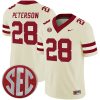 Adrian Peterson Oklahoma Sooners Football Cream Alternate Jersey - All Stitched