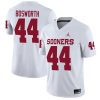 Brian Bosworth Oklahoma Sooners Football White Away Jersey - All Stitched