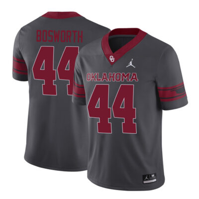 Brian Bosworth Oklahoma Sooners Football Grey Alternate Jersey - All Stitched