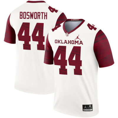 Brian Bosworth Oklahoma Sooners Football White Legend Jersey - All Stitched